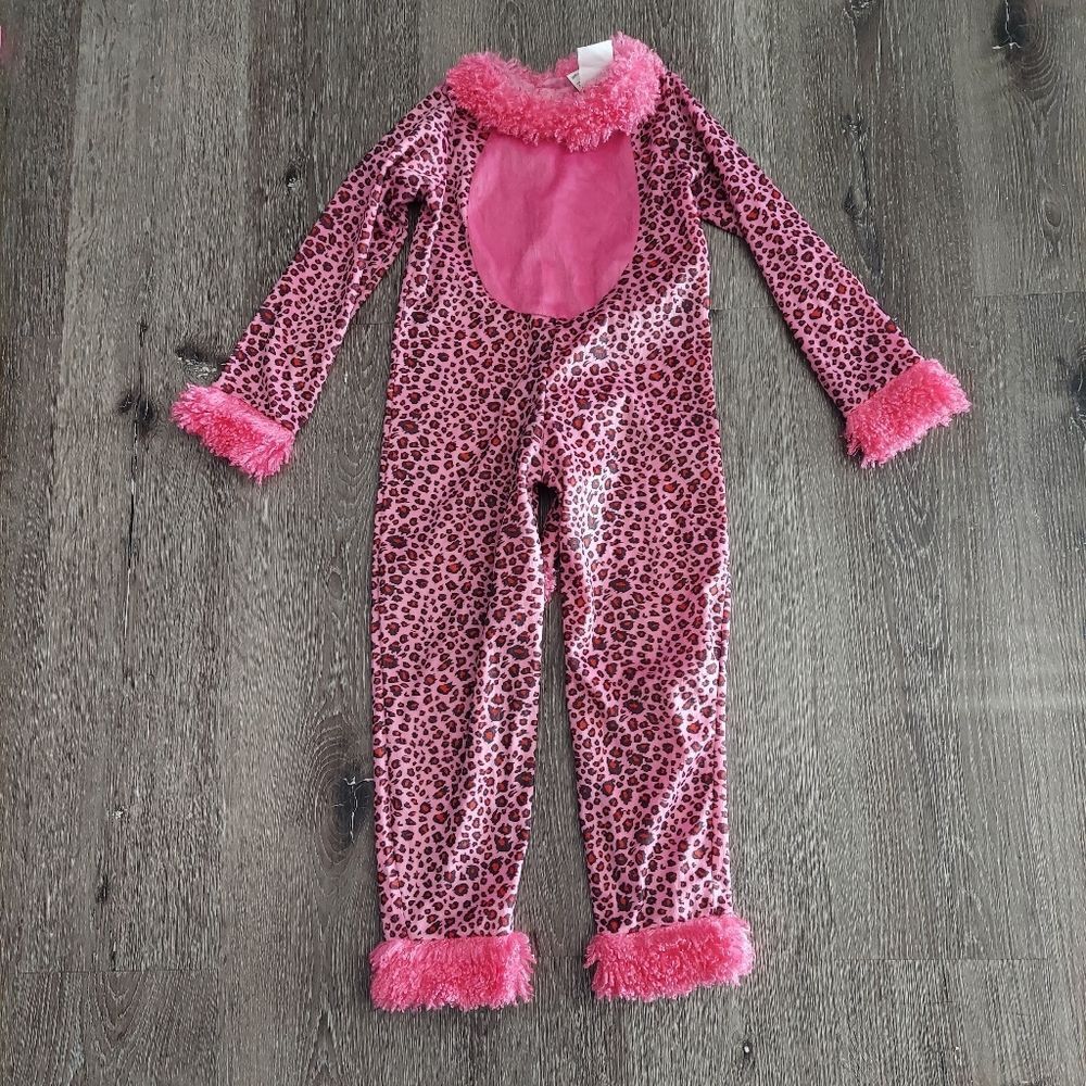 Girls Pink Leopard Halloween Costume Small